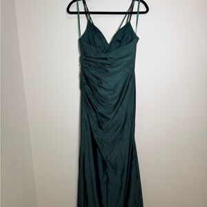 Lulu's Teal Maxi Dress with Strappy Design